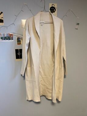 Como Vintage Cream Open Cardigan